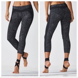 Fabletics Provence Powerhold Black Capri Medium